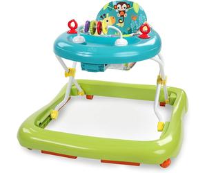 Bright Starts Giggling Safari Walker with Easy Fold Frame for Storage, Ages 6 M