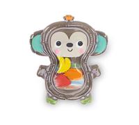 Bright Starts Hungry Monkey Tummy Time Water Mat, Inflatable Sensory Toy for Infants Age 0-6 Months