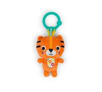 Bright Starts Jingle Joy Reach & Rattle Toy for Stroller - Tiger with Chime Sounds - Unisex, Newborn +