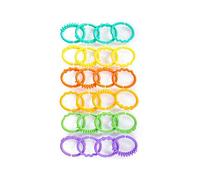 Bright Starts Lots of Links Rings Toys - Stroller Or Carrier Seat - BPA-Free 24 Pcs, Ages 0 Months +