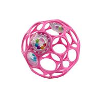 Bright Starts Oball Rattle Easy-Grasp Toy - Pink, Ages Newborn+