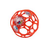 Bright Starts Oball Easy-Grasp Rattle BPA-Free Infant Toy in Red, Age Newborn and up, 4 Inches