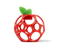 Bright Starts Oball Easy Grasp Red Apple Teether Toy, Hold My Own Collection, Unisex, Newborn and Up
