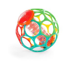 Bright Starts Oball Easy Grasp Rollin' Rainstick Rattle Cause & Effect Infant Toy, Age 3 Months and up
