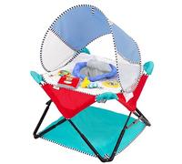 Bright Starts Pop 'N Jump Portable Activity Jumper, Indoor/Outdoor Use, Sweet Treats with 4 Sensory Toys, Ages 6-12 Months