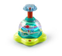Bright Starts Press and Glow Spinner Cause And Effect Musical Baby Toy, Age 6 Months+, Multicoloured, 1 Count, Pack of 1
