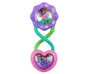 Bright Starts Rattle & Shake BPA-Free Baby Barbell Toy, Pink, Ages 3 Months+