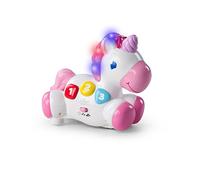 Bright Starts Rock & Glow Unicorn Crawling Baby Toy with Lights and Melodies, Age 6 months +, Pink