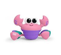 Bright Starts Rockin’ Crawling Crab Interactive Baby Toy with Music & Dancing, Safety Sensors Detect Obstacles, Encourage Motor Skills and Learn to Crawl, Pink, Ages 6 Months and Up