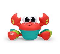 Bright Starts Rockin’ Crawling Crab Interactive Baby Toy with Music & Dancing, Safety Sensors Detect Obstacles, Encourage Motor Skills and Learn to Crawl, Red, Ages 6 Months and Up