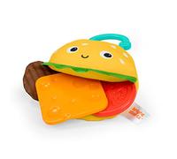 Bright Starts Say Cheeseburger On The Go Teether Activity and Stroller Toy, BPA Free, Unisex, 3 Months+