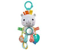 Bright Starts Sloth Plush Playful Pals Take-Along BPA-Free Stroller Baby Toy, Age Newborn+ (Pack of 2)