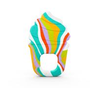 Bright Starts Soothing Soft Serve Silicone Teether Easy-Grasp Ice Cream Cone BPA Free Unisex 3 Months+