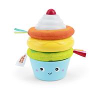 Bright Starts Treat Torre Apilable con Mordedor en Forma de Cupcake y Donut, Fom