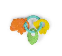 Bright Starts Tropical Chews Silicone Teething Ring - BPA-Free Monkey, Leaf, Banana - Unisex, 3 Months +