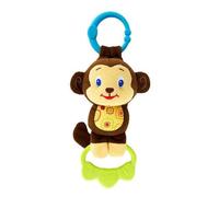 Bright Starts Tug Tunes Take-Along Toy, Elephant or Monkey, Assortment (1 piece)