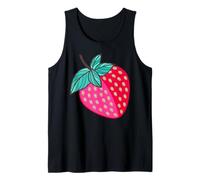 Bright Strawberry Harvest Design Tank Top