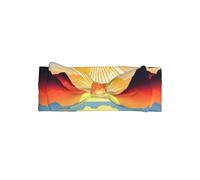 Bright sunrise Printed Baby Girl Headband – Soft Elastic Bow Hair Accessories in Nylon for Infants & Little Girls