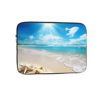 Bright Sunshine Summer Beach Laptop Sleeve for Women Men, 13 Inch Waterproof Laptop Bag Lightweight Notebook Computer Cover Bag