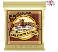 Bright Tone 80/20 Bronze Acoustic Guitar Strings - 3-Pack Medium Light Gauge