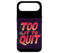 Bright Too lit to Quit Statement Case for iPhone Air