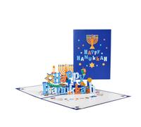Bright Traditions Hanukkah Celebration 3D Pop-Up Greeting Card