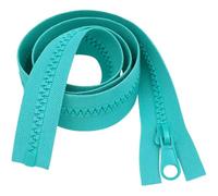 Bright Turquoise 34" (86cm) Heavy-Duty Chunky Zip - Open Ended, Machine Washable Plastic Teeth, Perfect for Coats & Outerwear by Giddy Square