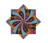 Bright Twist Cotton Juggling Star 50cm for Creative, F | The bright twisted cotton juggling star is perfect for dancing and creative practice with visual effects for enthusiasts