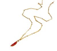 Bright Warm Fruit Charm Necklace Stainless Steel Adjustable Chain Casual Fashion Jewelry For Everyday Styles Her Jewelry