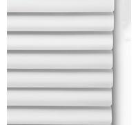Bright White Aluminium Venetian Blinds Slat Home Office Blind Thin Slats Kitchen Blinds Blackout Shutters Child Safe Home, Customisable (115×170cm)