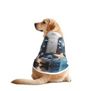 Bright White Castle Stones Dog Shirt Vest Dog Clothes- Breathable Cooling for Big Dogs, Sun Protection Comfort Wear for Golden Retriever, Husky, Alaska Outdoor Activities XX-Large