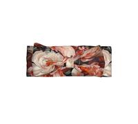Bright white peonies Print Baby Bows Headband, Skin-Friendly Hair Accessories Delicate Hairband for Newborns Infants Toddlers