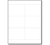 Bright White Printable Name Badge Inserts, 3" x 4" Cardstock Name Tag Cards, 150 Colored Name Badge Insert Refills for Events & Conferences, Inkjet/Laser Printer - 65lb Cover (176gsm) 6 Up, 25 Sheets