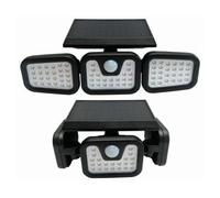 Bright White Solar Powered Security Light with Motion Sensor Wall Mounted Marco Paul Black One Size