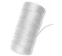 Bright White Twine String - #18 Strong Nylon String - 1000 Ft Length - White String for Gardening, Nylon Twine for Plants