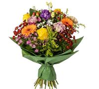 Bright Wish Bouquet - Fresh Flowers Seasonal Roses Arrangement