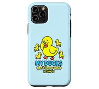 Bright Yellow Ducks Confused in a Row: Funny Duck Chaos Case for iPhone 11 Pro