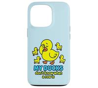 Bright Yellow Ducks Confused in a Row: Funny Duck Chaos Case for iPhone 13 Pro