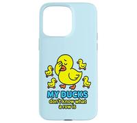 Bright Yellow Ducks Confused in a Row: Funny Duck Chaos Case for iPhone 15 Pro Max