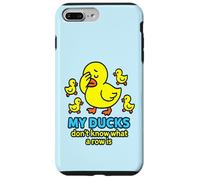 Bright Yellow Ducks Confused in a Row: Funny Duck Chaos Case for iPhone 7 Plus/8 Plus