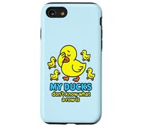 Bright Yellow Ducks Confused in a Row: Funny Duck Chaos Case for iPhone SE (2020) / 7 / 8