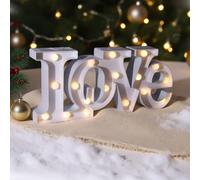 Bright Zeal 16" LOVE Indoor Decorative Light Ambient lighting in White Bright Zeal White