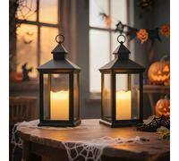 Bright Zeal 2Pcs Outdoor Garden Decorative Lights,decorative Candle Lanterns 14" ,halloween/christmas Festival Decoration