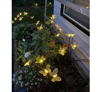 Bright Zeal Solar Butterfly Lights, 4 Pack - Swaying Firefly Garden Decor