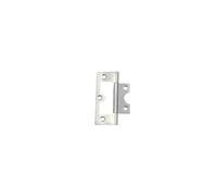 Bright Zinc Plated Flush Hinges, 75mm/60mm/50mm, Pack of 2, Corrosion Resistant, Pre-drilled Holes (60mm)
