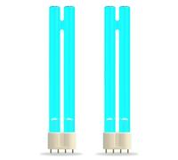 BrightArk 18W PLL 2G11 4-Pin Replacement UV Bulb Lamp, 2G11 UV Pond Filter Bulbs, UVC Ultra Violet Bulbs for Filters & Clarifiers, Fish Ponds and Fish Tanks Disinfection, 2-Pack