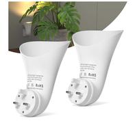 BrightArk 2-Pack GU10 Plug in Wall Light Spotlight Uplighter Plugin Wall Sconce Indoor Wall Lights for Living Room Hallway Bedroom (Bulb Not Included)