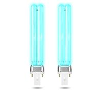 BrightArk 9W G23 PLS Replacement UV Bulb 2Pack UV Bulbs Lamp Ultraviolet Steriliser Light for Pond UVC Clarifiers and uv Pond Filters