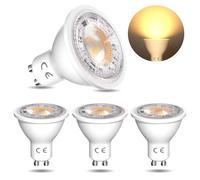 BrightArk GU10 LED Bulbs, 12V MR16 LED Bulb Spot Light Bulb 3000K Warm White, Non-Dimmable GU10 Bulb Replacement for Track Lighting, Kitchen, Living Room, 7W Equivalent 65W, 650LM, 4 Pack