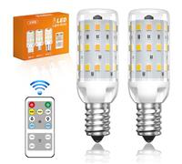 BrightArk Smart E14 LED Bulb, Dimmable e14 led Bulbs Multicolor Lamp with Remote 4W, WW 3000K/NW 4000K/CW 6000K, Brightness Adjustable 10%-100%, Timer&Memory Function SES Bulb, 2-Pack
